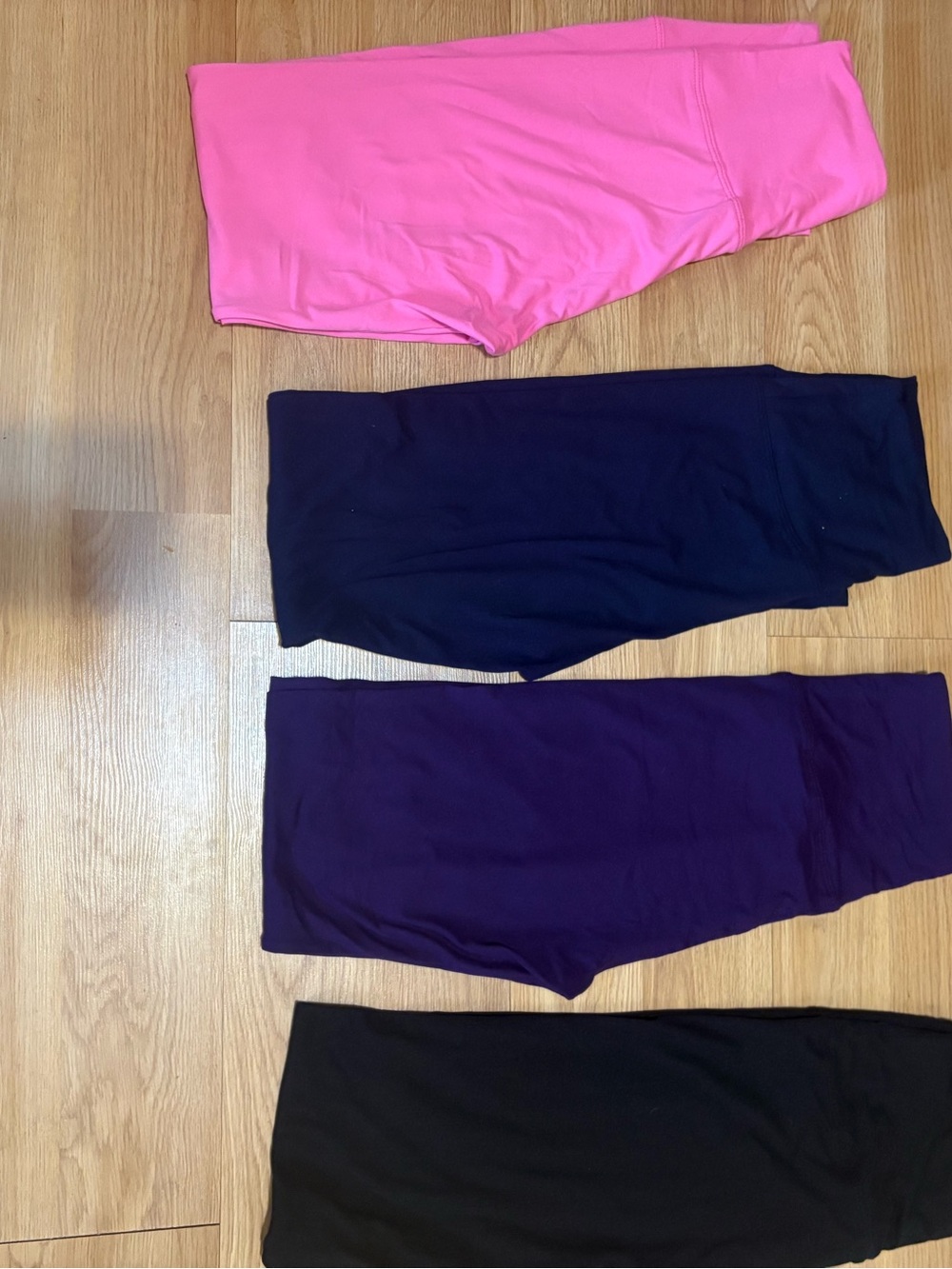Women’s Stretch Leggings Pack - Pink, Black, Purple